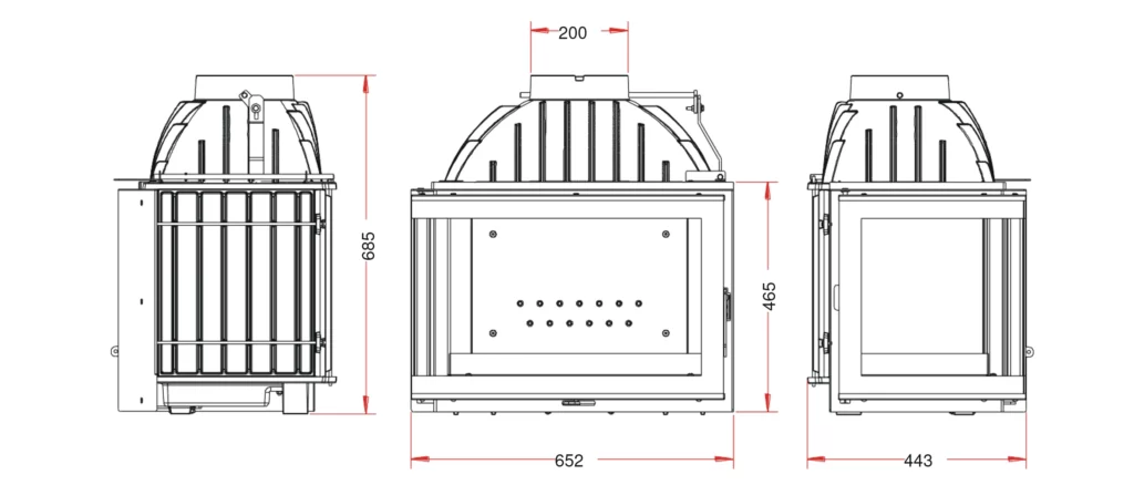 FOYER D’ANGLE 700 levi ugao- dimenzije